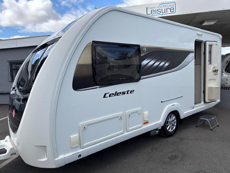 2019 Swift Celeste 480 (End Washroom) Tower Fridge, Alde, Motor Mover IMMACULATE