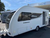 2019 Swift Celeste 480 (End Washroom) Tower Fridge, Alde, Motor Mover IMMACULATE